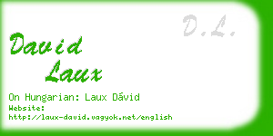david laux business card